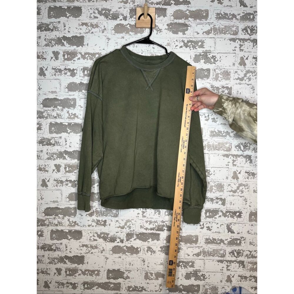 Aerie | women green crewneck distressed - Picture 6 of 10